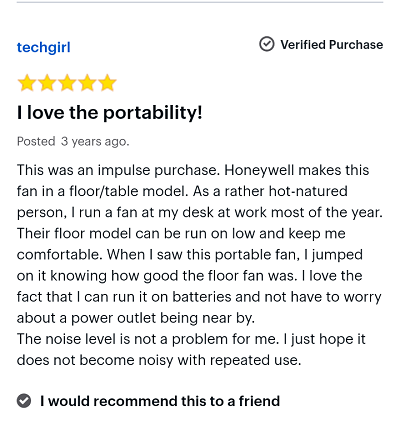 best handheld fan and personal fan review and rating