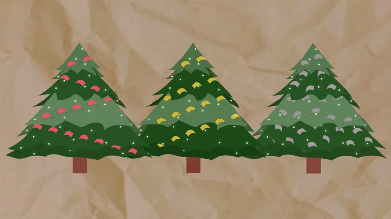 how to decorate a christmas tree with ribbon