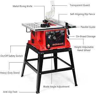 folding table saw stand