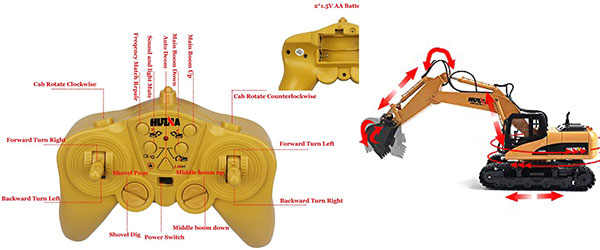 Fiscal Mini Excavator Toy