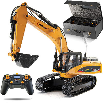 Top Race Remote Control Excavator Toy