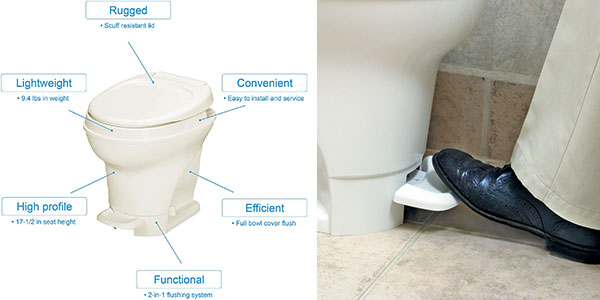 Pedal Flush – portable composting toilet Reviews