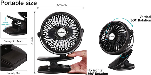 Mini Desk battery-operated Fan