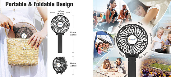 VersionTECH. Mini Handheld Fan