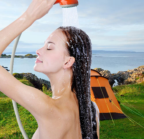 Handheld Rechargeable Camping Showerhead