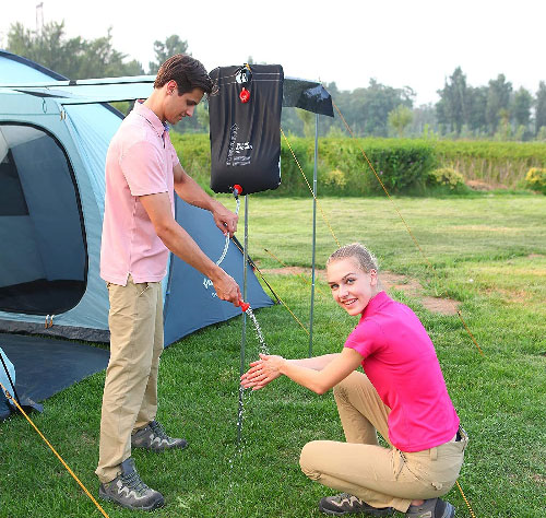 camping shower bag